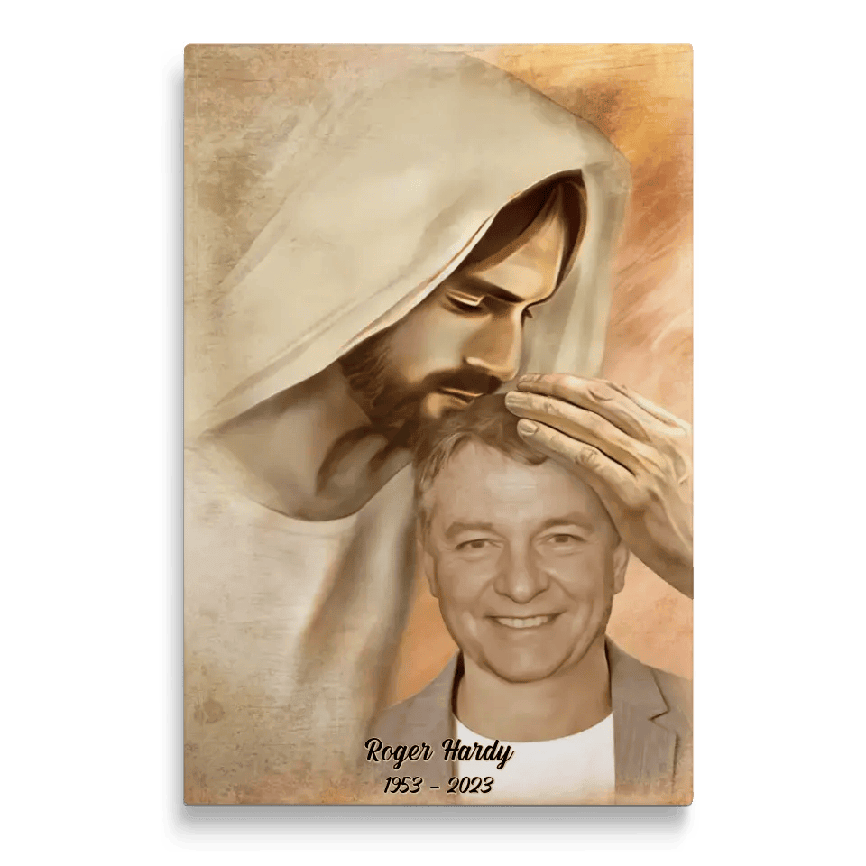 Custom Memory Gift For Loss Memory Keepsake Frame Safe In The Arms Of Jesus Canvas