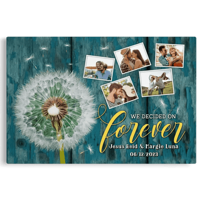 Personalized Canvas Prints For Wedding Anniversary Photo Gifts Dandelion Canvas