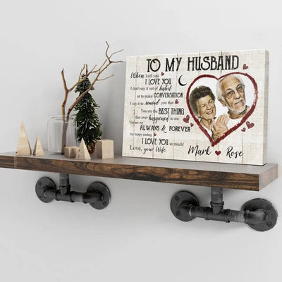 Best Gift For Husband To My Husband Gift Personalized Birthday Gift For Husband Canvas