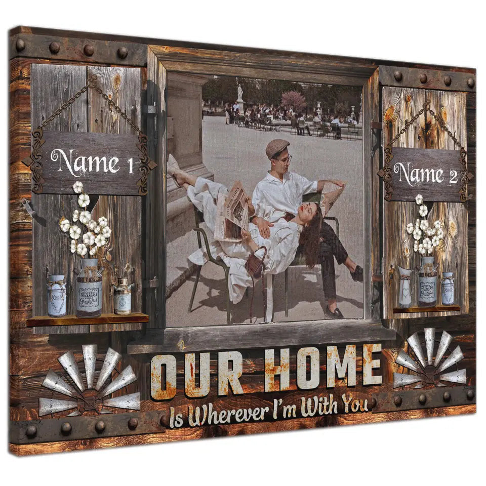 Canvas Prints From Photos, Personalized Canvas, Gift For Couple, Gifts For Newlyweds Canvas