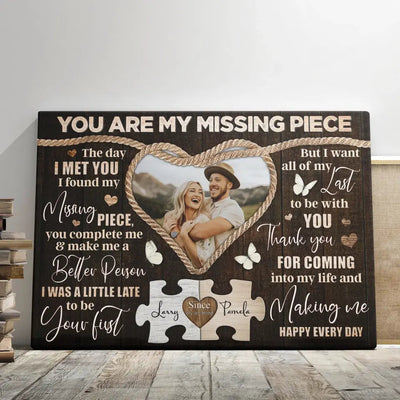 Personalized Canvas Prints Custom Photo, Sentimental Gift For Couples, Anniversary Gift For Him Her Canvas