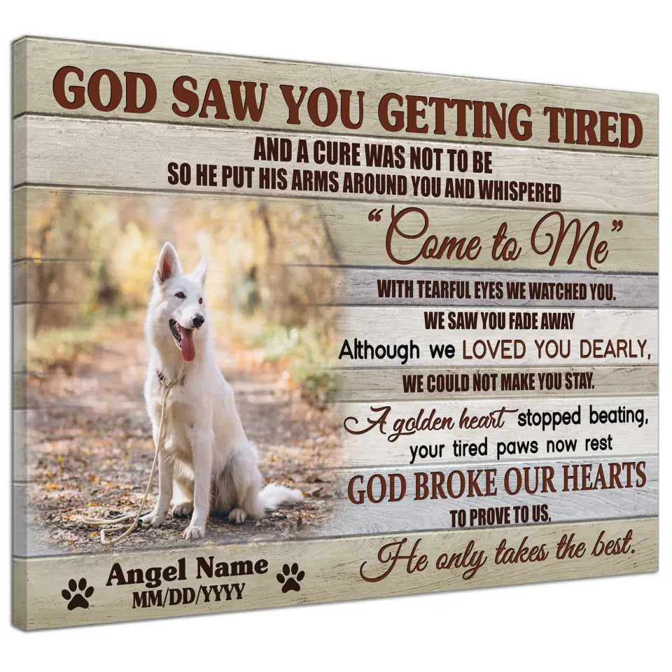 Custom Canvas Prints Memorial Pet Photo Canvas