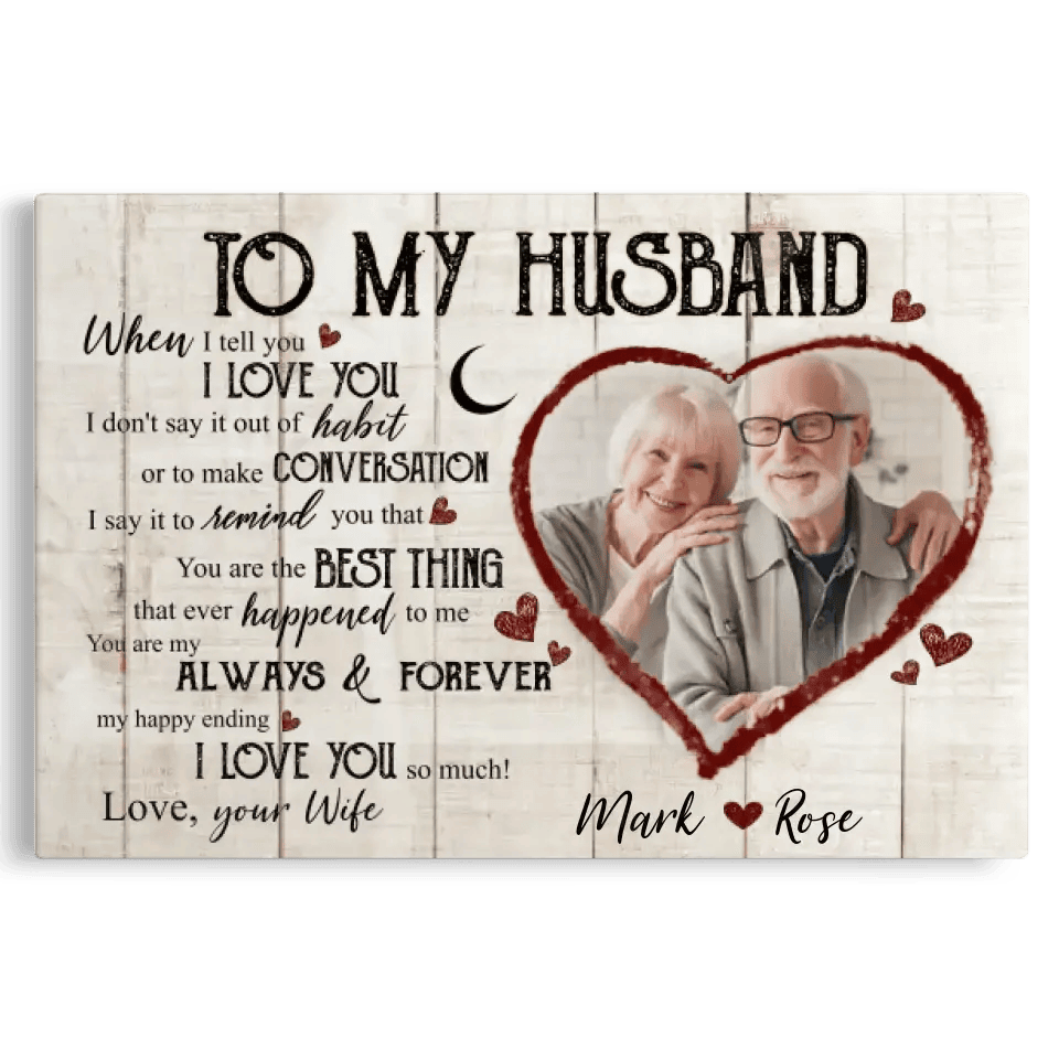 Custom Canvas Prints Wedding Anniversary Gifts Personalized Gift For Husband Canvas