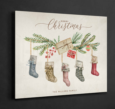 Custom Christmas Stocking Acrylic - Christmas Acrylic Print - Christmas Acrylic - Personalized Christmas Gift - Family Gift - Holiday Decor