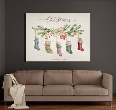 Custom Christmas Stocking Acrylic - Christmas Acrylic Print - Christmas Acrylic - Personalized Christmas Gift - Family Gift - Holiday Decor