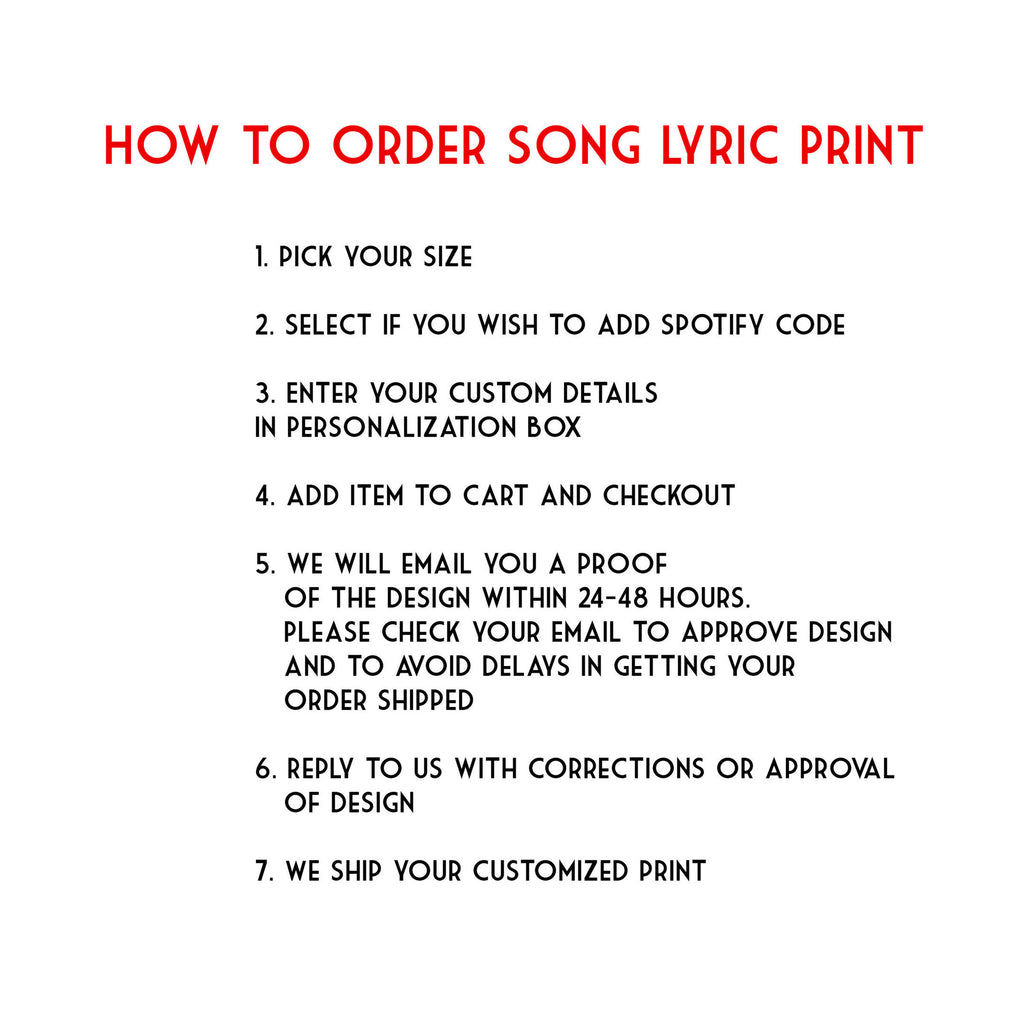 Custom Vinyl Lyrics Poster, Wedding Song Lyric Art, Unique Wedding Gift, Newlywed Present, House Warming Present