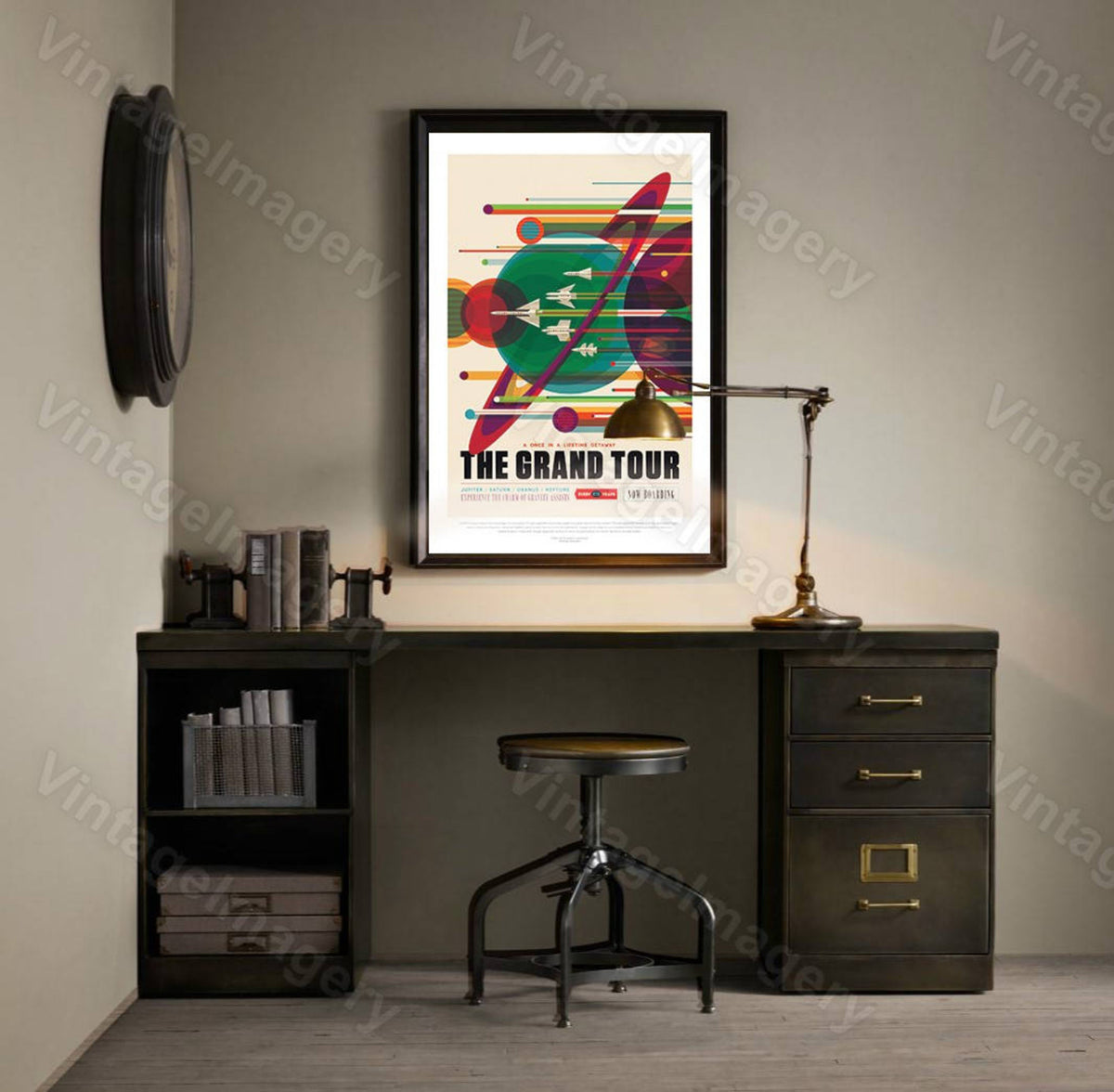 Nasa The Grand Tour Poster Exoplanet 2016 Nasa/Jpl Space Travel Poster Space Art Gift Idea Kids Room Office,  Wall Art Home Decor
