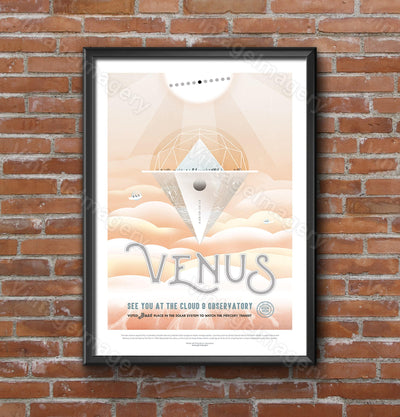 Venus Cloud 9 Exoplanet 2016 Nasa/Jpl Space Art Great Gift Idea For Kids Room Space Travel Poster Office, Man Cave, Wall Art Home Decor
