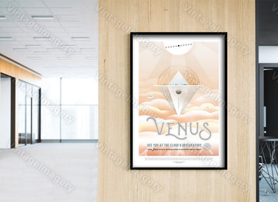 Venus Cloud 9 Exoplanet 2016 Nasa/Jpl Space Art Great Gift Idea For Kids Room Space Travel Poster Office, Man Cave, Wall Art Home Decor