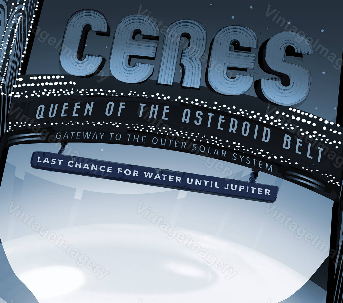 New Ceres Nasa Poster Queen Of The Asteroid Belt Print Exoplanet Nasa/Jpl Space Art Great Gift Idea Kids Room Office Wall Art Decor