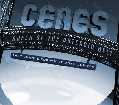 New Ceres Nasa Poster Queen Of The Asteroid Belt Print Exoplanet Nasa/Jpl Space Art Great Gift Idea Kids Room Office Wall Art Decor