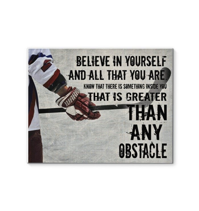 Hockey Wall Art Being Better Than You Were The Day Before Hockey Canvas Prints Living Room