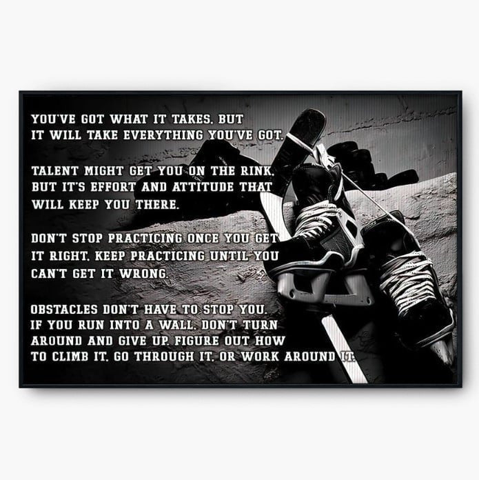 Hockey Canvas Wall Art Being Better Than You Were The Day Before Hockey Canvas Prints Living Room