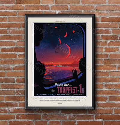 Trappist-1 Exoplanet 2016 Nasa/Jpl Space Art Space Travel Poster Great Gift Idea For Kids Room, Office, Man Cave, Wall Art Home Decor