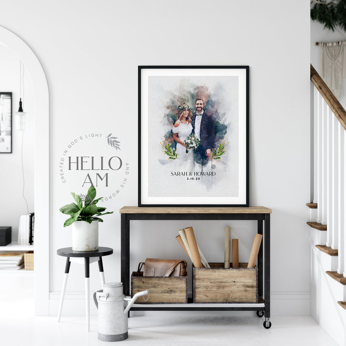 Painting From Photo, Wedding Illustration, Custom Wedding Portrait From Photo, Custom Couple Portrait Watercolor, Gift For Her_Art
