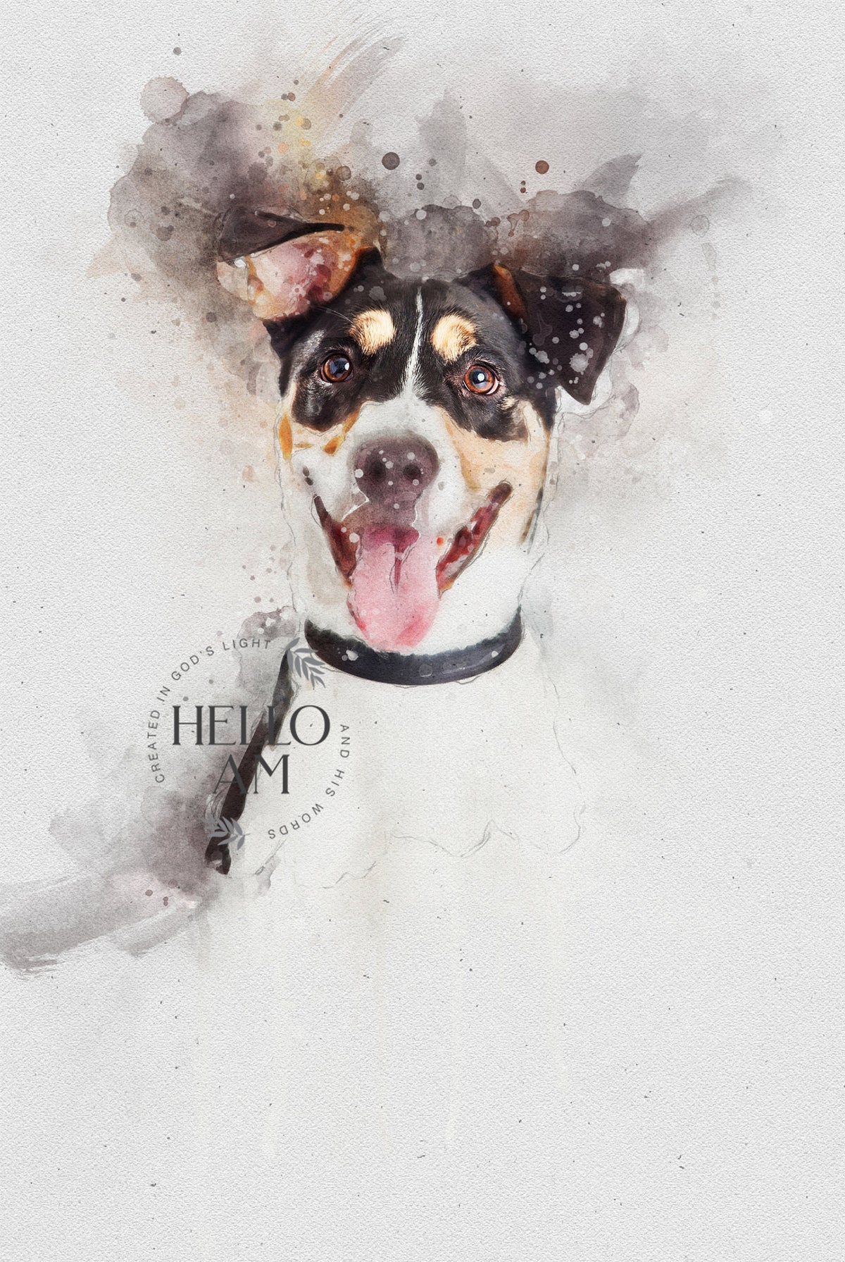 Watercolor Pet Portrait From Photo, Custom Dog Portrait Personalized Dog Gift Pet Memorial Birthday Gift For Her Dog Mom Father's Day Gift