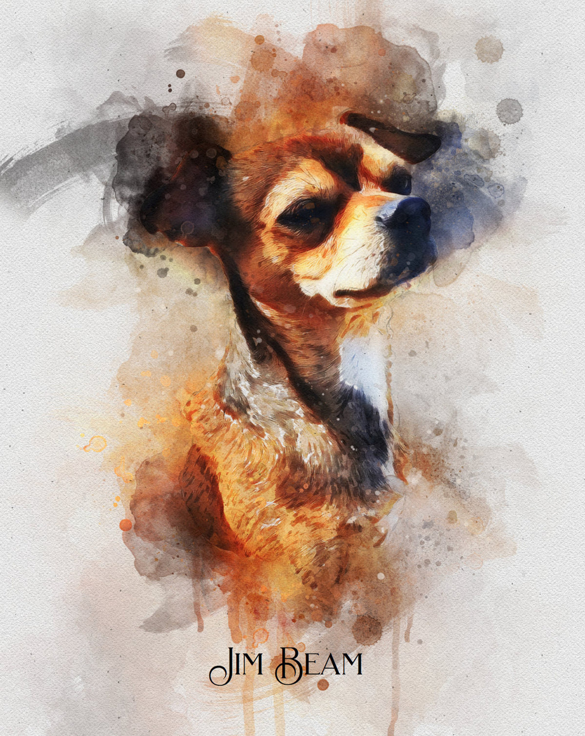 Watercolor Pet Portrait From Photo,Custom Dog Portrait Personalized Gift Pet Memorial Dog Birthday Gift For Her Dog Mom Dog Dad Dog Gift_Art