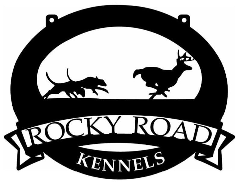 Metal Deer Hunt Sign, Dog Buck Chase Sign, Customized Hunting Dog Sign For Outdoors