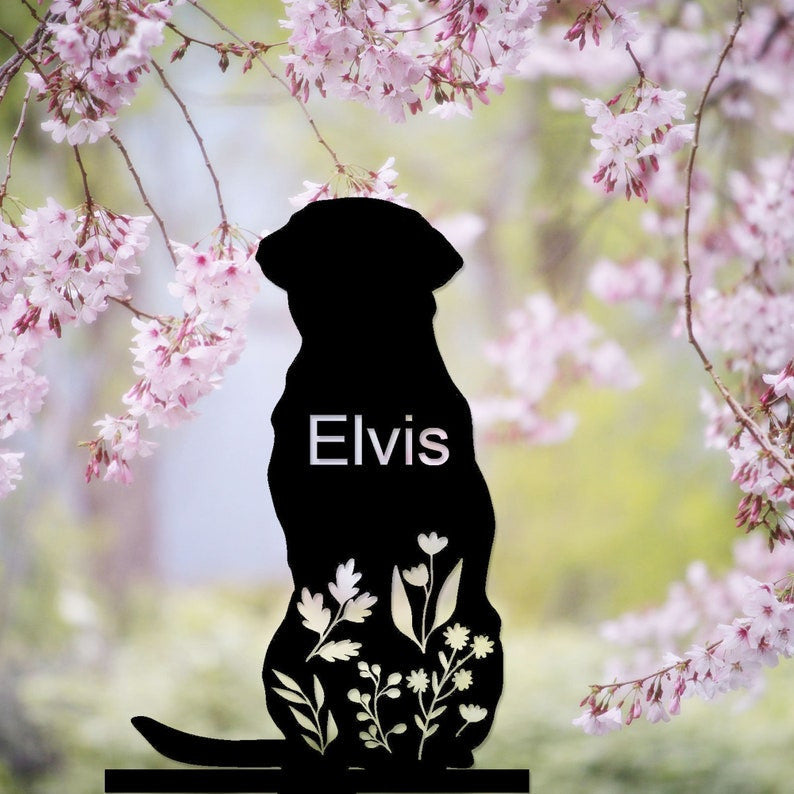 Dog Memorial Stake Personalized, Labrador Retriever Sign, Sympathy Sign, Pet Grave Marker, Remembrance Stake, Dog Garden Sign, Dog Loss Gift