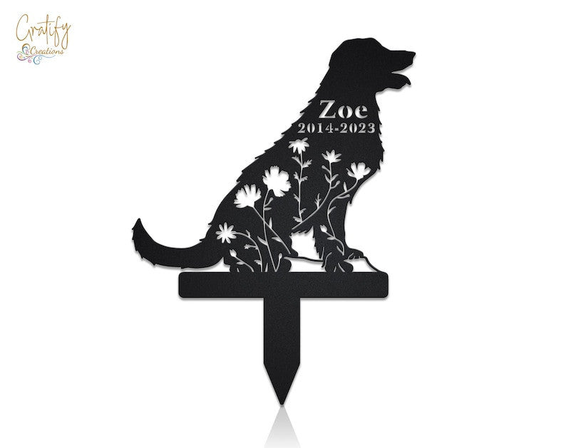 Labrador Retrievers Dog Sign Dog Memorial Stake, Metal Stake, Sympathy Sign, Pet Grave Marker, Remembrance Stake, Pet Memorial Gift