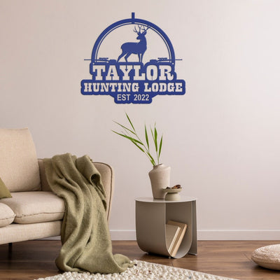 Custom Deer Hunting Metal Sign Home Decor Wall Art