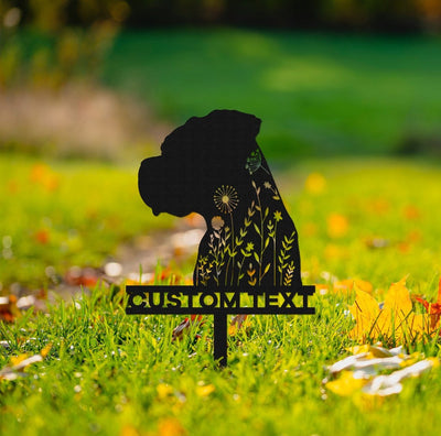 Custom Boxer Dog Memorial Stake Sign,Pet Grave Markers Sign, Metal Sign With Stake,Pet Loss Gift,Sympathy Sign, Remembrance Stake