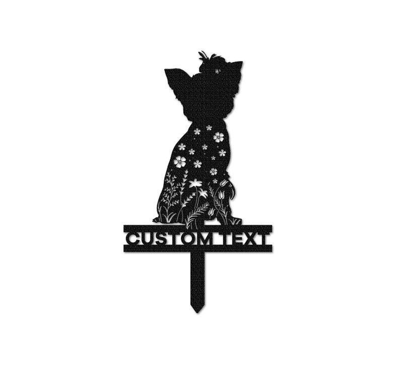 Custom Yorkshire Memorial Stake Sign, Pet Grave Markers Sign, Metal Sign With Stake, Pet Loss Gift, Sympathy Sign, Remembrance Stake