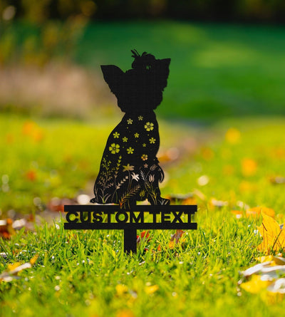 Custom Yorkshire Memorial Stake Sign, Pet Grave Markers Sign, Metal Sign With Stake, Pet Loss Gift, Sympathy Sign, Remembrance Stake