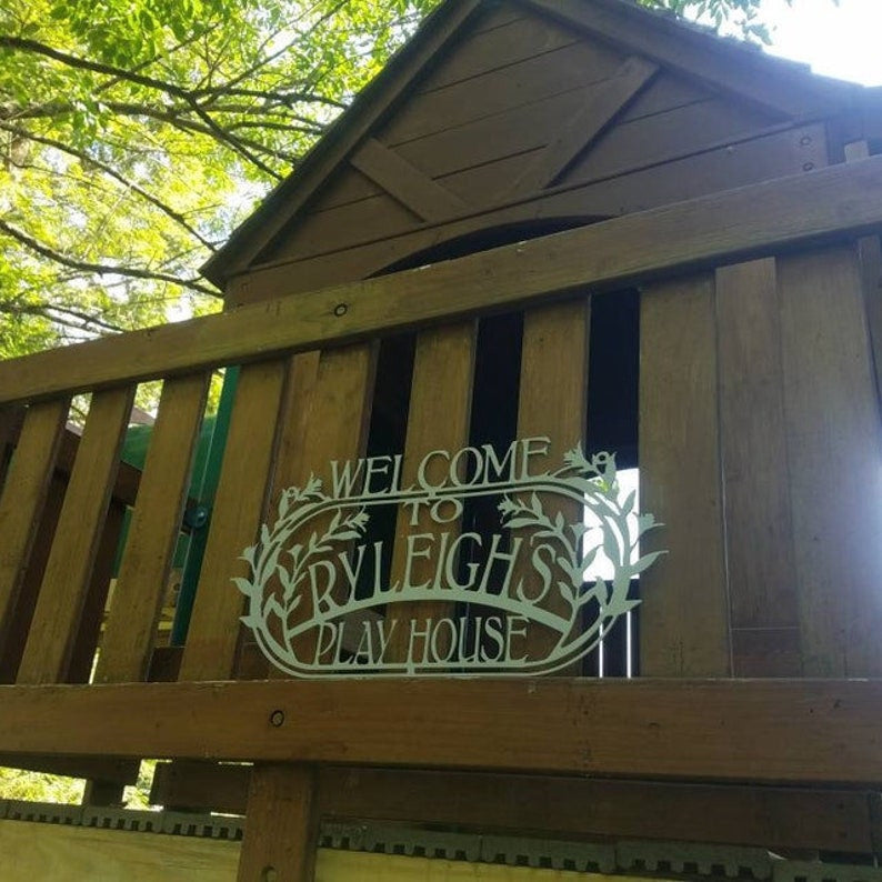 Custom Metal Hanging Garden Sign, Grandparents Day Garden Gift