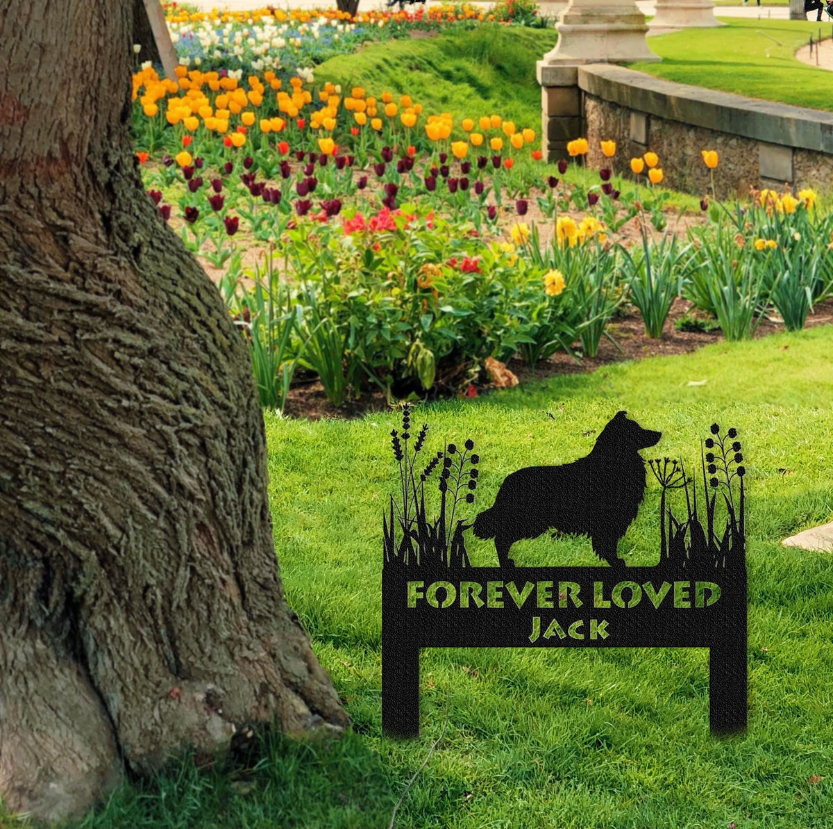 Shetland Sheepdog Memorial Stake Sign Personalized Pet Grave Markers Sign Pet Loss Gift Sympathy Sign Remembrance Stake