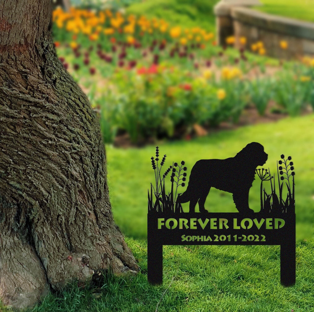 Newfoundlands Dog Memorial Stake Sign Personalized Pet Grave Markers Sign Sign With Stake Pet Loss Gift Sympathy Sign Remembrance Stake