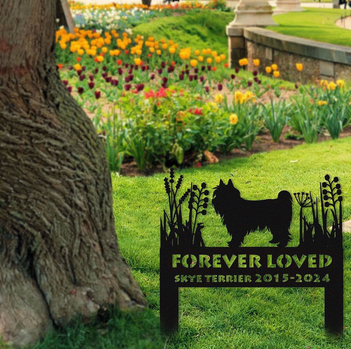 Skye Terrier Memorial Stake Sign Personalized Pet Grave Markers Sign Sign With Stake Pet Loss Gift Sympathy Sign Remembrance Stake