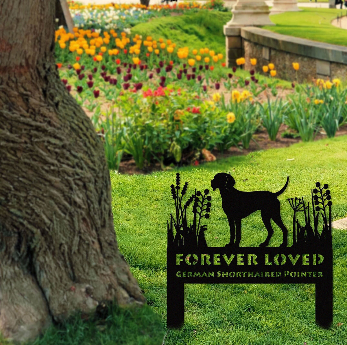 German Shorthaired Pointer Memorial Stake Sign Personalized Pet Grave Markers Sign Sign With Stake Pet Loss Gift Sympathy Sign