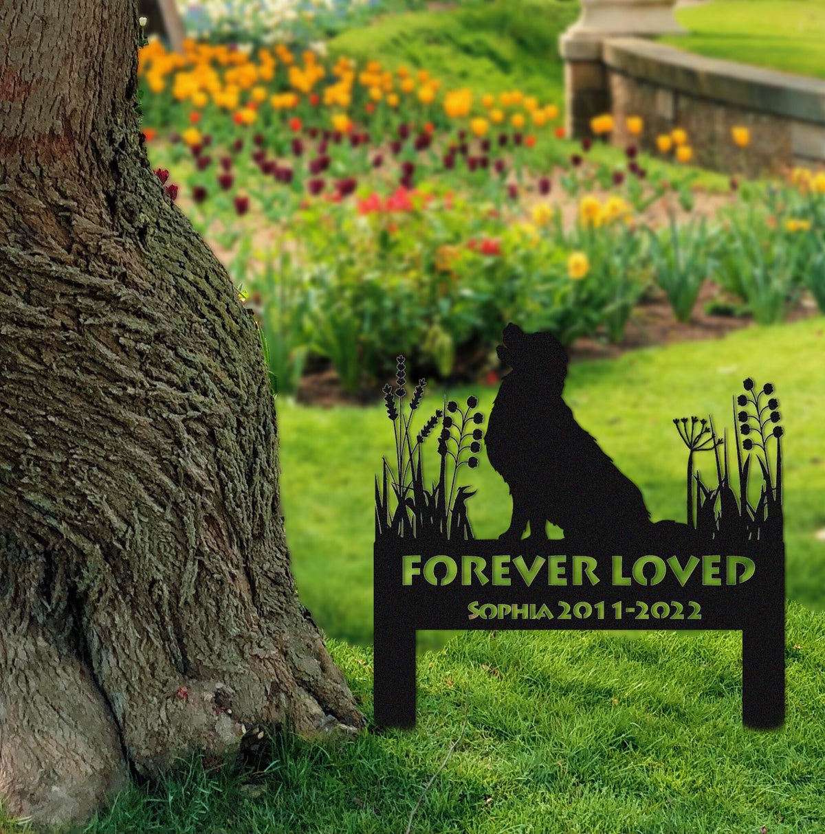 Golden Retriever Memorial Stake Sign Personalized Pet Grave Markers Sign Sign With Stake Pet Loss Gift Sympathy Sign Remembrance Stake