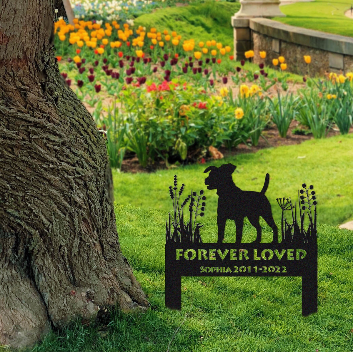 Jack Russell Memorial Stake Sign Personalized Pet Grave Markers Sign Sign With Stake Pet Loss Gift Sympathy Sign Remembrance Stake