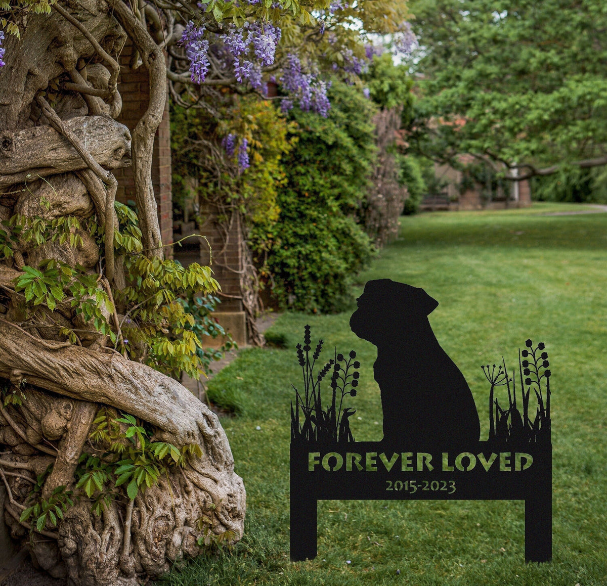 Pug Memorial Stake Sign Personalized Pet Grave Markers Sign Pug Gift Pug Sign With Stake Pet Loss Gift Sympathy Sign Remembrance Stake