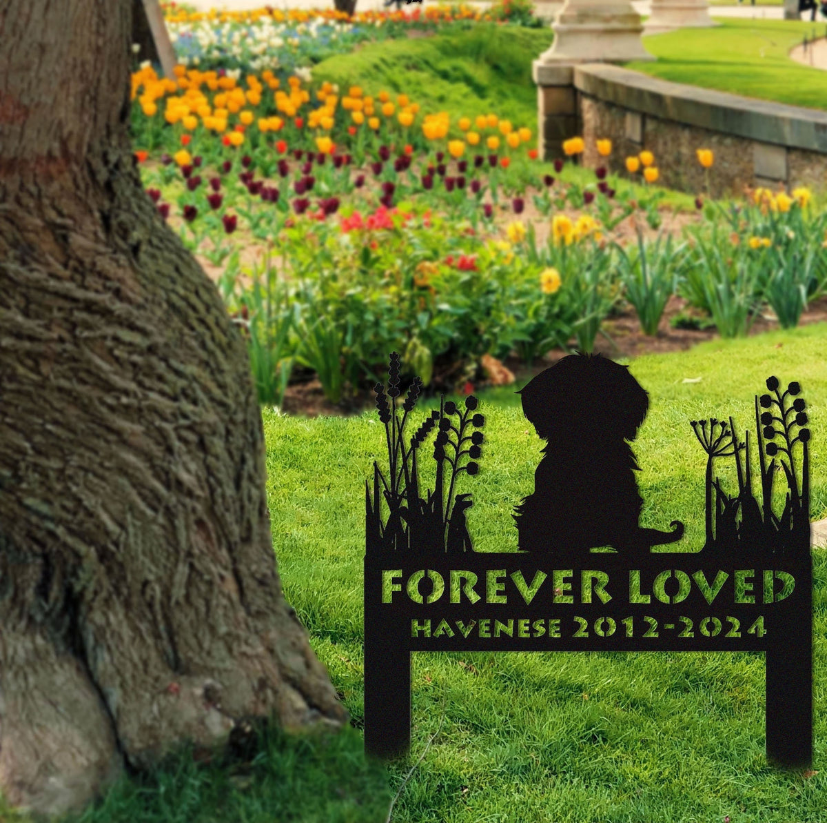 Havenese Memorial Stake Sign Personalized Pet Grave Markers Sign Havenese Gift Sign With Stake Pet Loss Gift Sympathy Sign Remembrance Stake