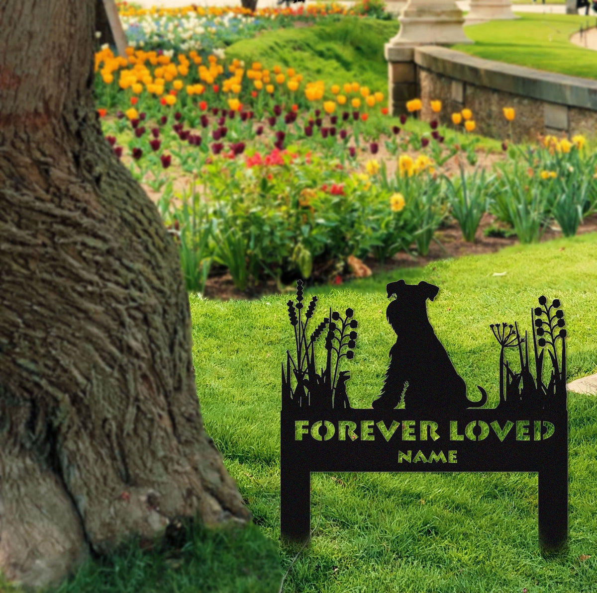 Schnauzer Memorial Stake Sign Personalized Pet Grave Markers Sign Schnauzer Sign With Stake Pet Loss Gift Sympathy Sign Remembrance Stake