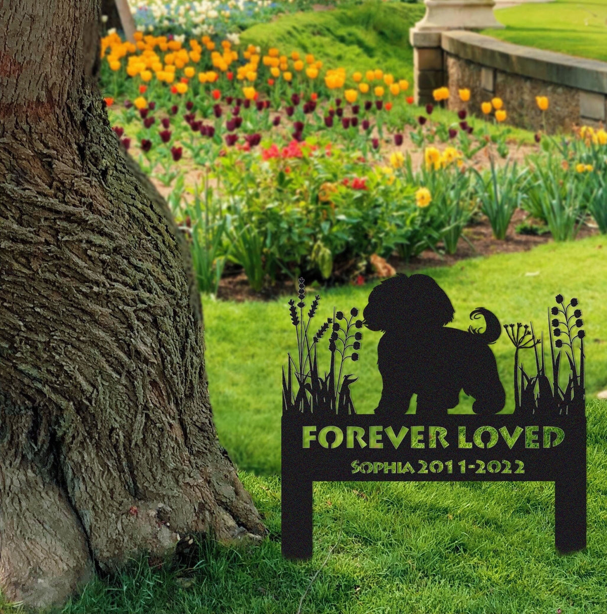 Shih Tzu Memorial Stake Sign Personalized Pet Grave Markers Sign Sign With Stake Pet Loss Gift Sympathy Sign Remembrance Stake