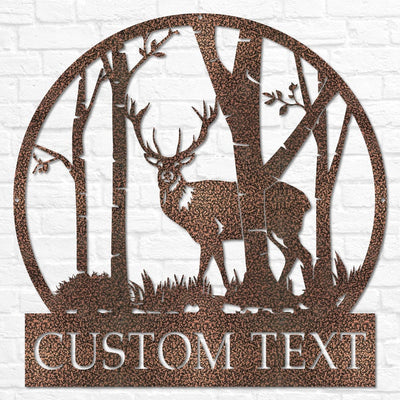Custom Cabin Decor | Gift for Him | Custom Hunting Sign | Hunter Gift | Metal Outdoor Signs | Deer Hunter Sign | Metal Camping Sign Dad Gift
