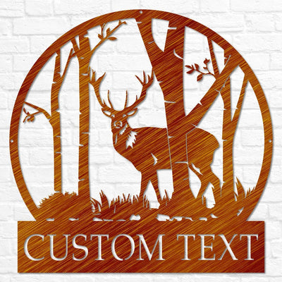 Custom Cabin Decor | Gift for Him | Custom Hunting Sign | Hunter Gift | Metal Outdoor Signs | Deer Hunter Sign | Metal Camping Sign Dad Gift