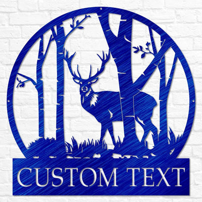 Custom Cabin Decor | Gift for Him | Custom Hunting Sign | Hunter Gift | Metal Outdoor Signs | Deer Hunter Sign | Metal Camping Sign Dad Gift