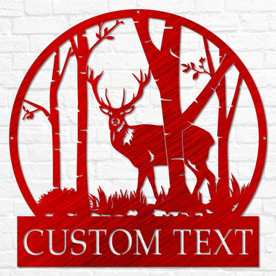 Custom Cabin Decor | Gift for Him | Custom Hunting Sign | Hunter Gift | Metal Outdoor Signs | Deer Hunter Sign | Metal Camping Sign Dad Gift