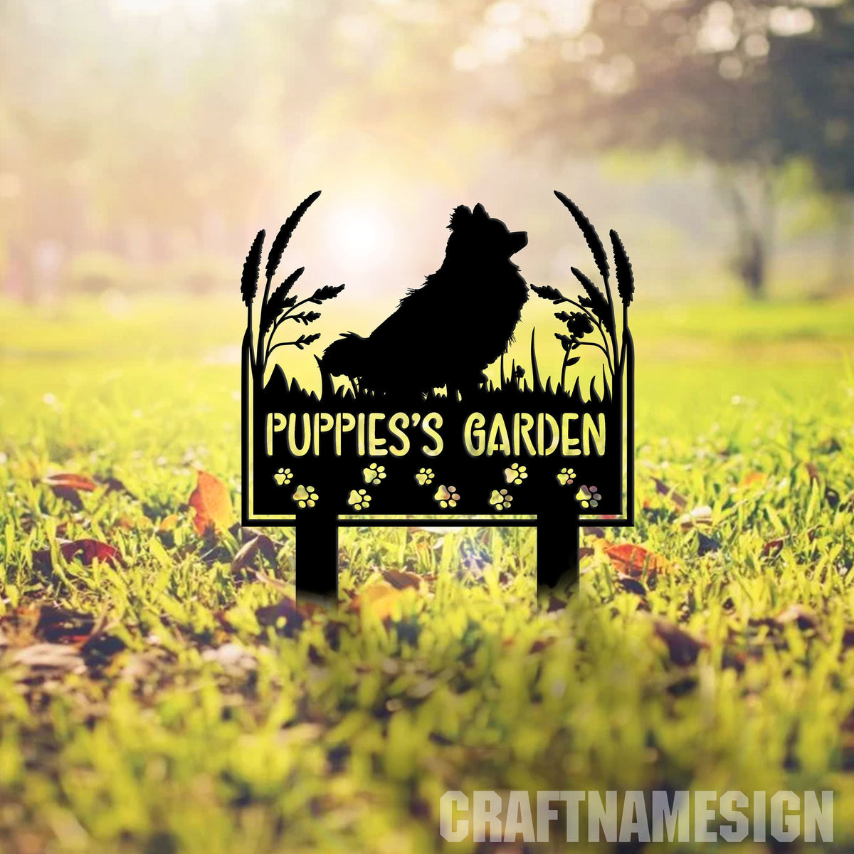 Custom Pomeranian Dog Memorial Stake Personalized Pomeranian Garden Memorial Pet Memorial Plaque Cemetery Stake Dog Remembrance Gift