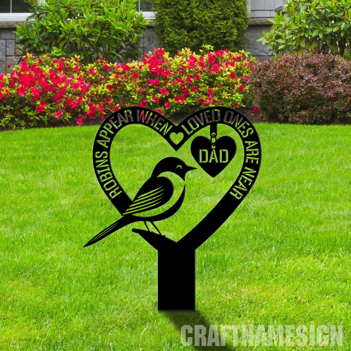 Custom Robin Bird Memorial Stake Grave Marker Sign Sympathy Plaque Robin Bird Lover Gifts Pet Memorial Sign Robin Bird Metal Stake