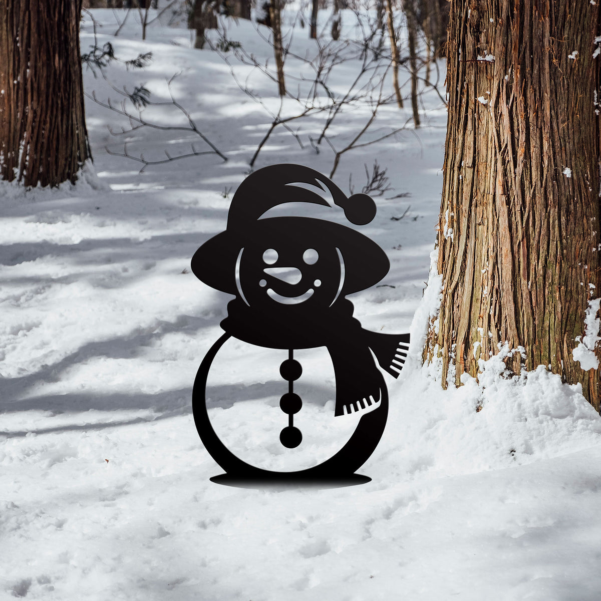 Christmas Snowman Stake Outdoor Decor Christmas Outdoor Decoration Snow Man Gift Winter Yard Art Lawn Decor Snowman Garden Stake