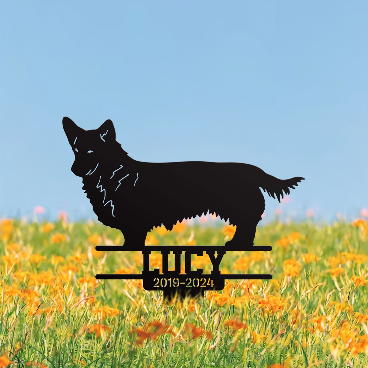 Personalized Pembroke Corgi Memorial Stake Metal Pet Loss Gift Dog Loss Sympathy Gift Dog Garden Decor Yard Decor Dog Memorial Gift
