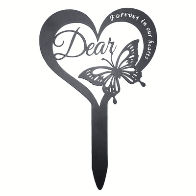 Butterfly-Shaped Memorial Garden Stake Heartfelt Sympathy Gift for Loss of Father, Dad, or Loved One - Cemetery, Yard Art Decoration