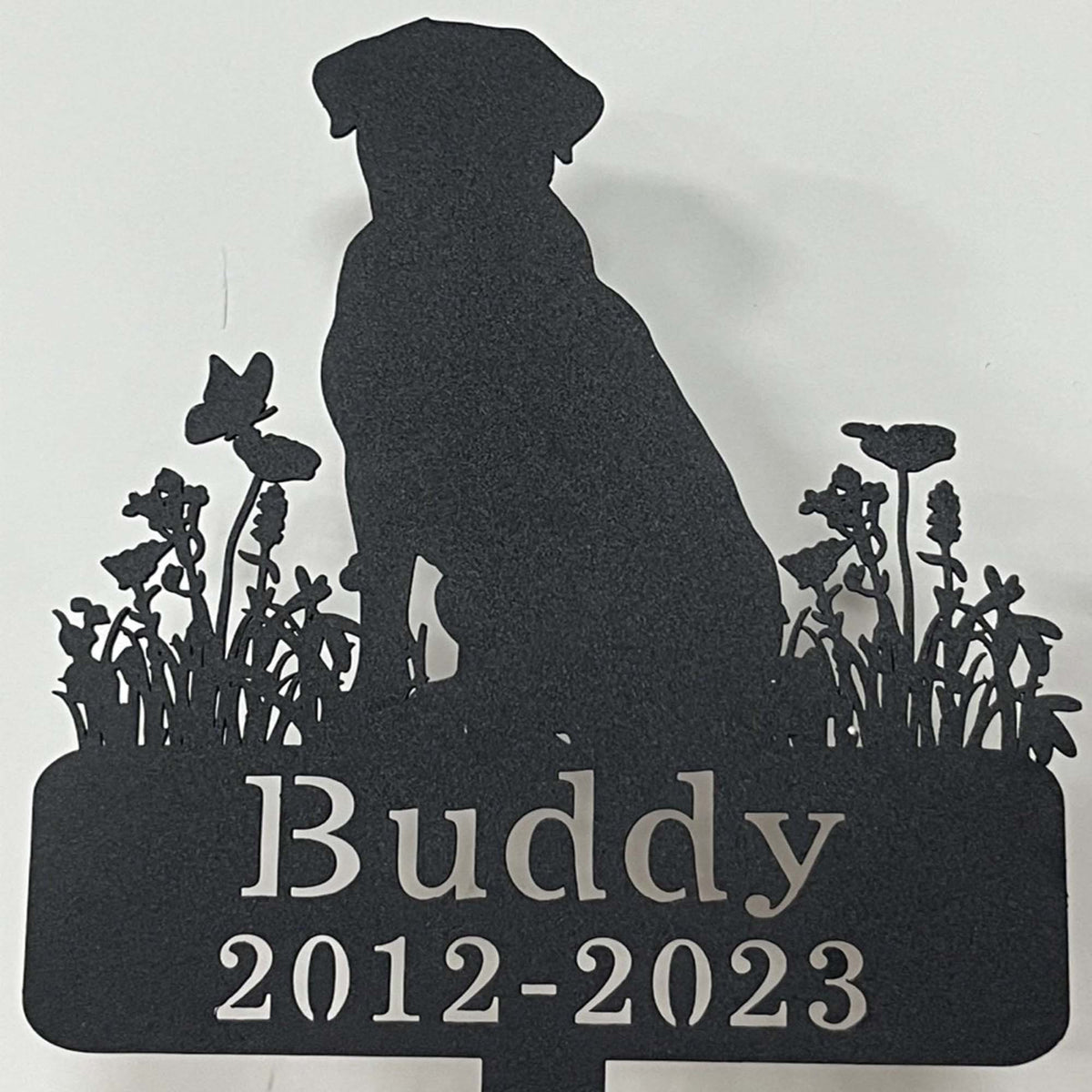 Dog Memorial Stake Personalizedlabrador Retriever Metal Grave Markercustom Dog Cemetery Stakeloss Of Dog Memorial Sympathy Giftdog Stake
