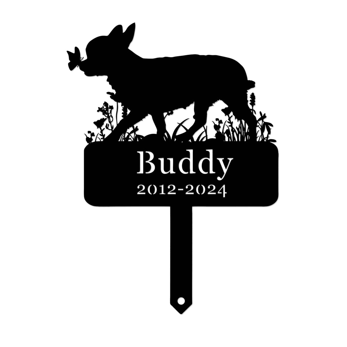 Personalized Chihuahua Memorial Stakechihuahua Metal Grave Markercustom Dog Cemetery Stakedog Memorialloss Of Dog Giftremembrance Stake